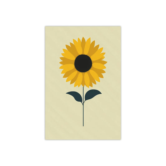 Minimalist Sunflower - Satin Posters