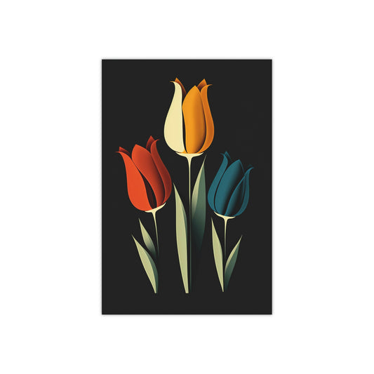 Minimalist Tulips - Satin Posters