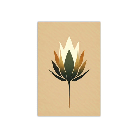 Minimalist Lotus - Satin Posters