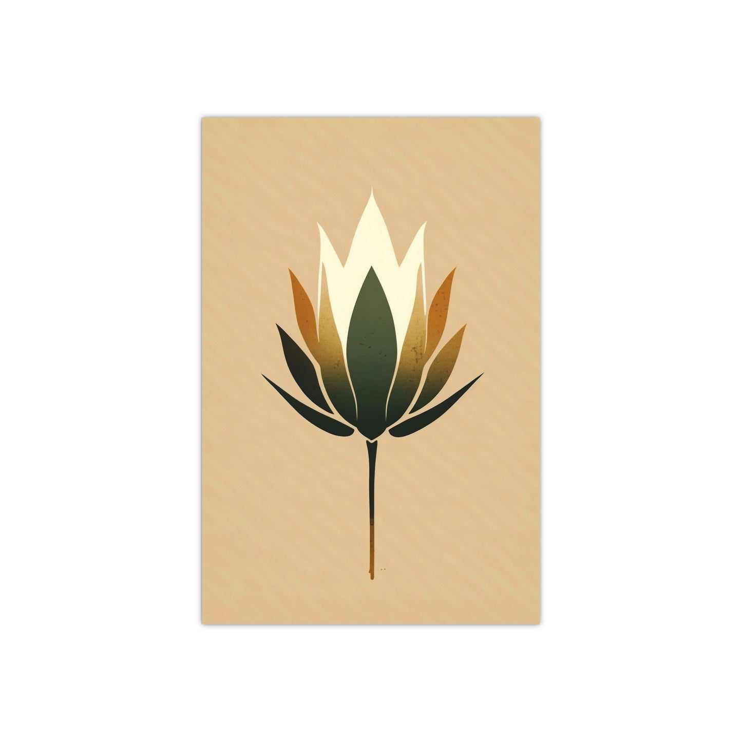 Minimalist Lotus - Satin Posters