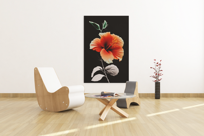 Minimalist Hibiscus - Satin Posters
