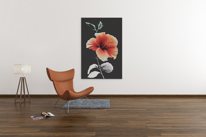 Minimalist Hibiscus - Satin Posters