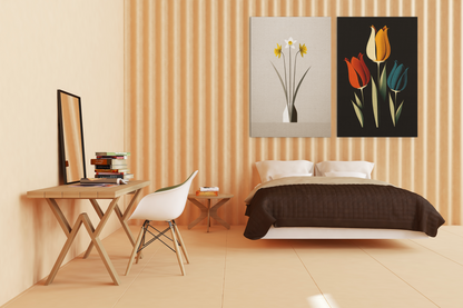 Minimalist Daffodils - Satin Posters