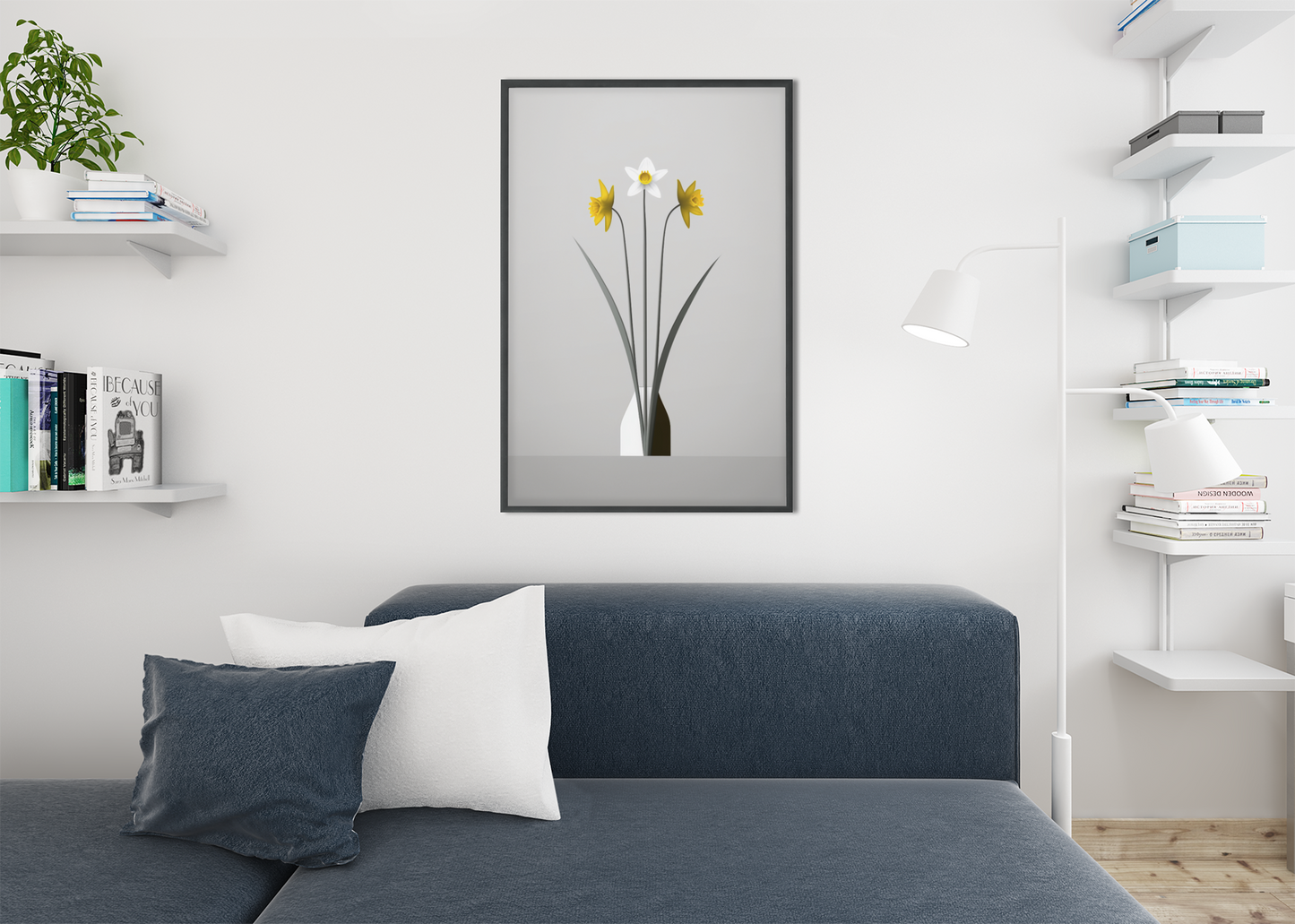 Minimalist Daffodils - Satin Posters
