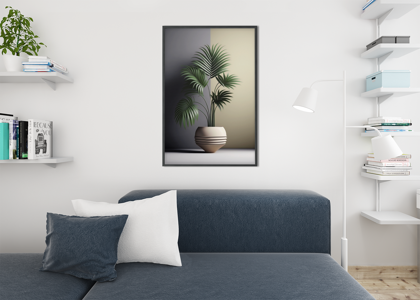 Minimalist Majesty Palm Plant - Satin Posters