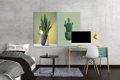Minimalist Cactus - Satin Posters