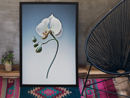 Minimalist Orchid - Satin Posters